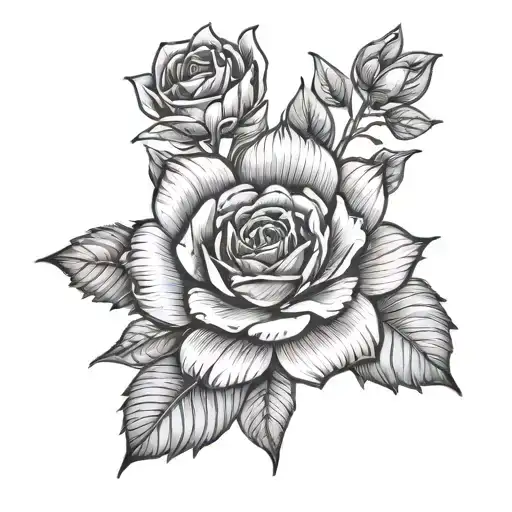 Rose Mandala tattoo design idea