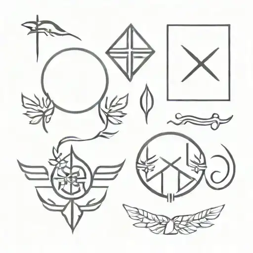 slavic symbols tattoo design idea