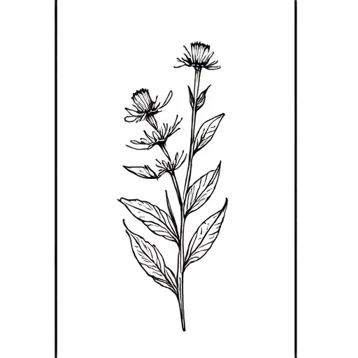 smith rock framed with Indian paintbrush flower outside tattoo design idea