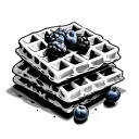 waffles tattoo design idea