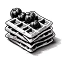 waffles tattoo design idea