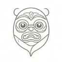 Daruma doll tattoo design idea