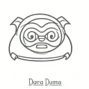 Daruma doll tattoo design idea