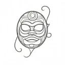Daruma doll tattoo design idea