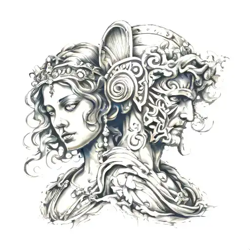 Meaningful Love hurts Roman empire tattoo design idea
