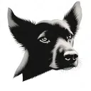 Dog Memorial tattoo design idea