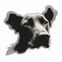 Dog Memorial tattoo design idea