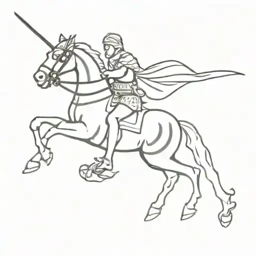 English, St George, hope tattoo design idea