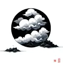Cloud Japanese tattoo design idea