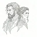 Waylon & Arya tattoo design idea
