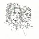 Waylon & Arya tattoo design idea