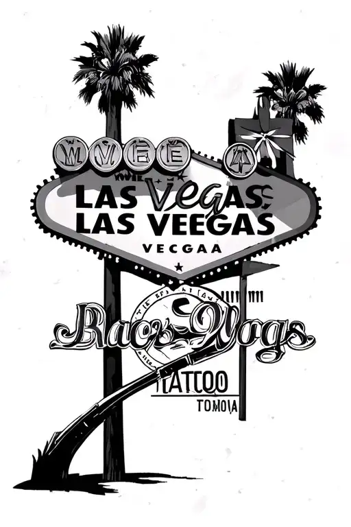 Las Vegas tattoo design idea