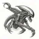 Xenomorph tattoo design idea