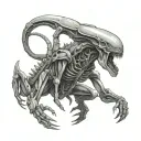 Xenomorph tattoo design idea
