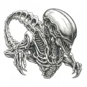 Xenomorph tattoo design idea
