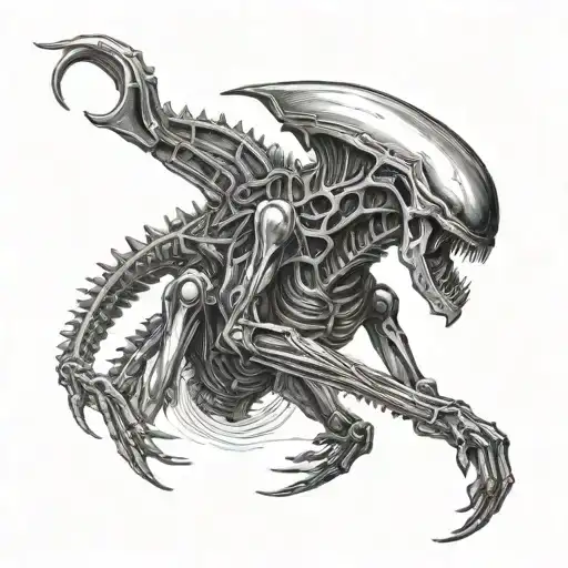 Xenomorph tattoo design idea