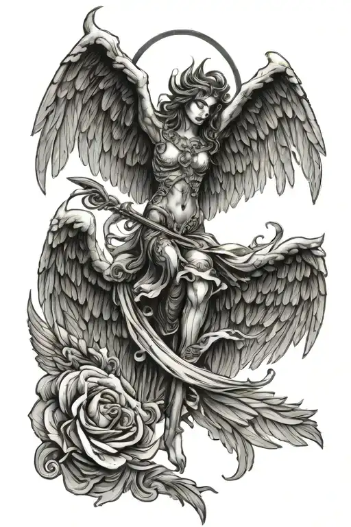 seraph tattoo design idea