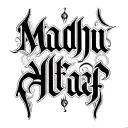 "Madhu Altaf" Two Word Ambigram Generator tattoo design idea
