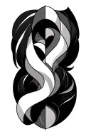 something to signify enduring many major traumas, health battles, surviving cancer in minimalist patchwork style tattoo design idea