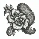 tattoo on hand in dark fantasy style tattoo design idea