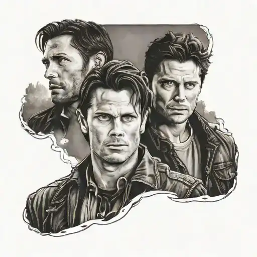 supernatural sam und dean tattoo design idea