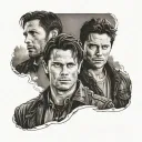 supernatural sam und dean tattoo design idea