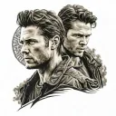 supernatural sam und dean tattoo design idea