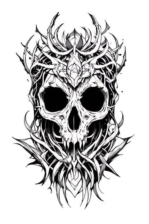 cyber sigilism back tattoo tattoo design idea