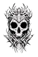 cyber sigilism back tattoo tattoo design idea