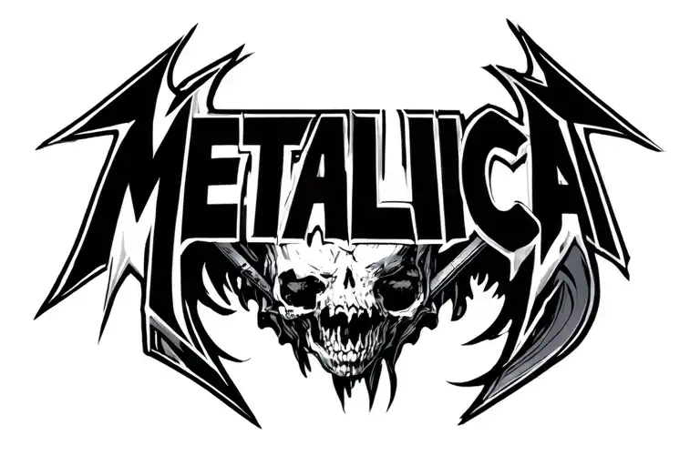 Metallica logo tattoo design idea