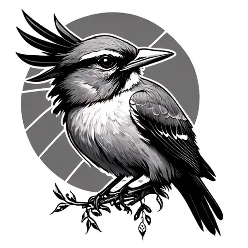 Lark tattoo design idea