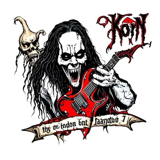 korn band logo tattoo design idea