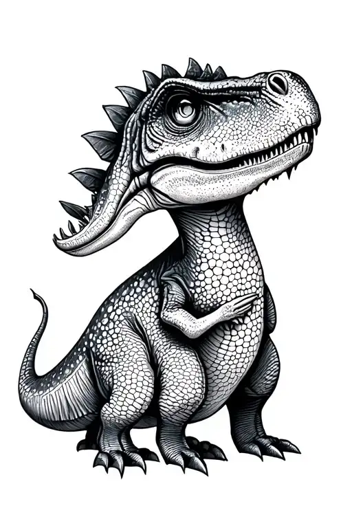 dinosaur partner tattoo cute tattoo design idea