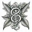 sexual assault symbol tattoo design idea