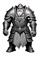 warhammer dwarf armor piece  tattoo design idea