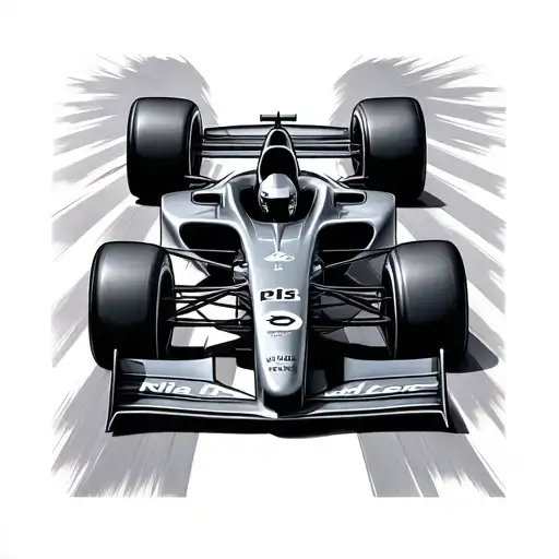 FORMULA 1 car racing tattoo design idea