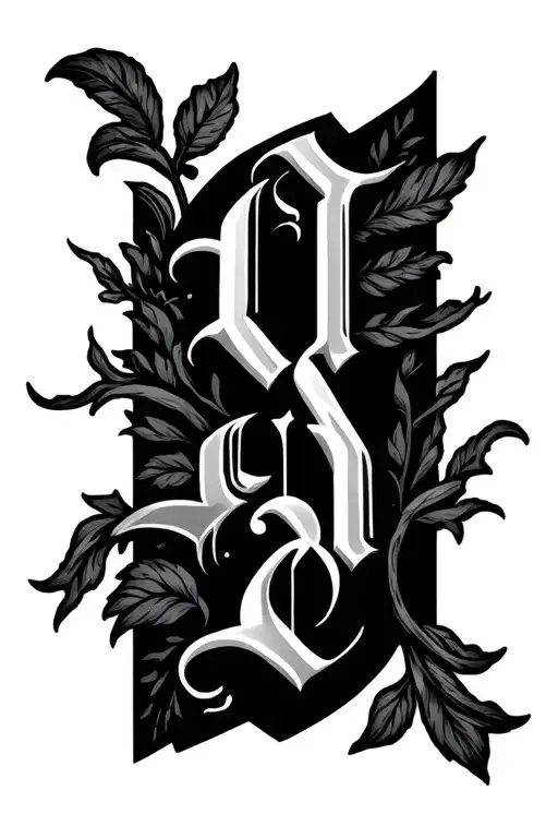 one the back of forearm word யாழினி tattoo design idea