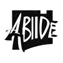 “A simple, minimalist forearm tattoo design featuring the word ‘ABIDE’ in clean, bold lettering. Surrounding the word is tattoo design idea