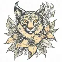 Columbine mountain paw tattoo design idea