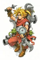 Chrono Trigger videogame tattoo design idea