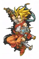 Chrono Trigger videogame tattoo design idea