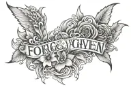 healed free forgiven tattoo design idea