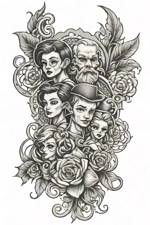 family first tattoo design idea