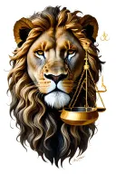 Leo and Libra sign intertwined tattoo design idea