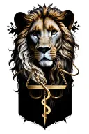 Leo and Libra sign intertwined tattoo design idea