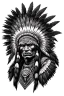 Apache warrior tattoo design idea
