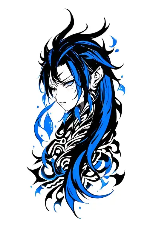 Nagi Sixhiro Blue Lock character tattoo design idea