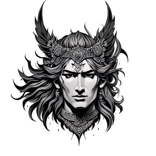 karna tattoo design idea