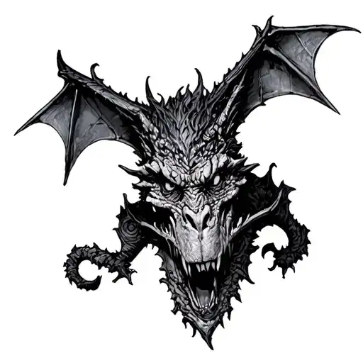 Gothic Gargoyle tattoo design idea