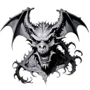 Gothic Gargoyle tattoo design idea